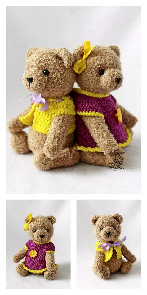 Amigurumi Teddy Bear In Pajamas Free Pattern Artofit