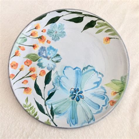 11 Hand Painted Ceramic Plate Pottery Painting Painted Ceramic