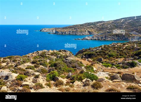 Summer Sea Coast Landscape Halkidiki Sithonia Greece Stock Photo Alamy