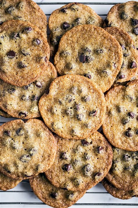 Thin And Crispy Chocolate Chip Cookies