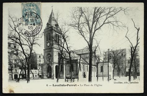 Levallois Perret La Place De L Eglise Carte Postale Ancienne Et Vue