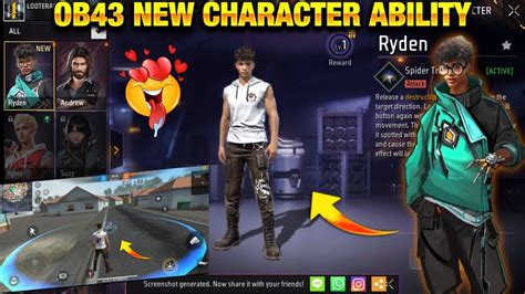 Free Fire Ob Update New Character Ryden S Ability Revealed