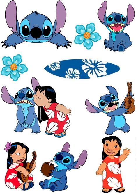 Toper De Bolo Lilo E Stitch Милые открытки Дисней стич Детские рисунки