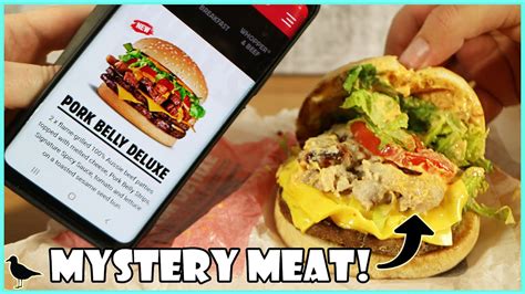 Hungry Jack S Pork Belly Deluxe Burger Review Birdew Reviews YouTube