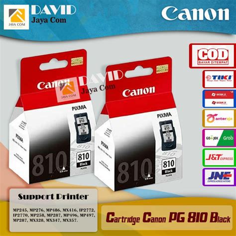 Jual Tinta Cartridge Canon PG 810 Black For Ip2770 Mp287 Mp245 Mx497