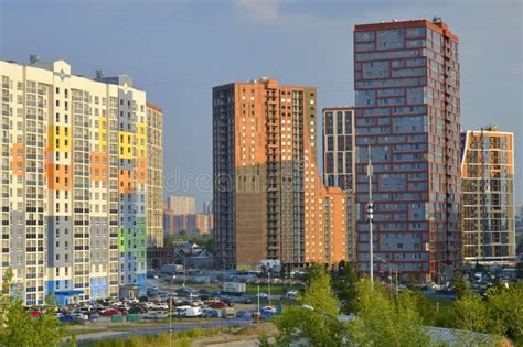 A new area of the city editorial photography. Image of skyscraper ...