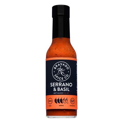 Bravado Spice Co Serrano Basil Dr Burnöriums Hot Sauce Emporium