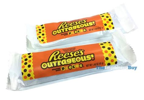 Review Reeses Outrageous Bar Stuffed With Reeses Pieces The