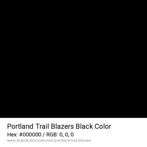 Portland Trail Blazers Brand Color Codes » BrandColorCode.com