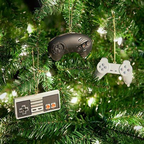 Video Game Controller Ornament Set Geek Christmas Geeky Christmas