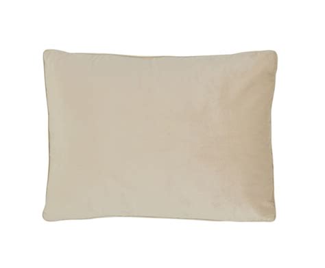 Beige velvet cushion rectangular 45 x 60 cm — Qechic