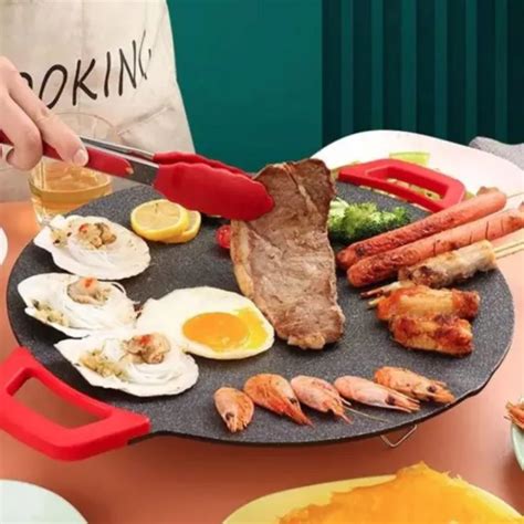 ELECTRIC GRIDDLE PLATE Smokeless Barbecue Plate Korean BBQ Grill Pan