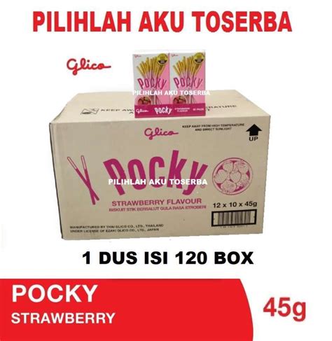 Promo Glico Pocky Regular Pack Strawberry Stroberi Harga Dus