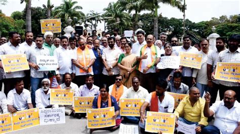 Denial Of Rice Supply Congress Stages Protest Against Centre Bjp