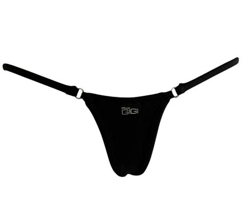 Midnight Black Nano G String Bikini Bottom Micro Gigi