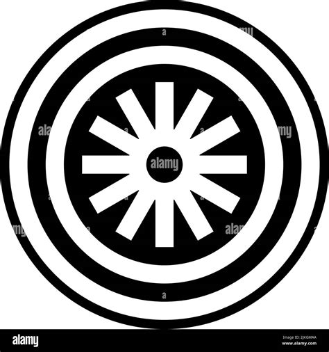 Ashoka Chakra Icon Black Vector Illustration Stock Vector Image And Art