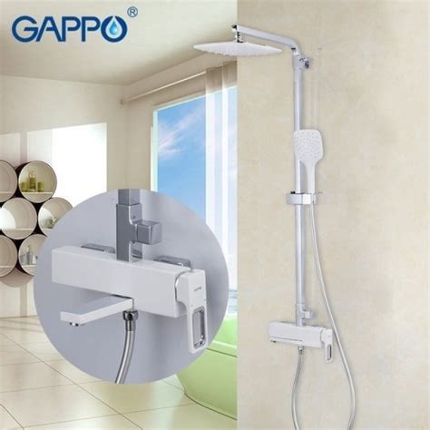 купить Душевая система GAPPO FUTURA G2417-8 белый/хром в Москве