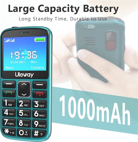 Uleway Big Button Mobile Phone For Elderly Dual Sim Unlocked Sos