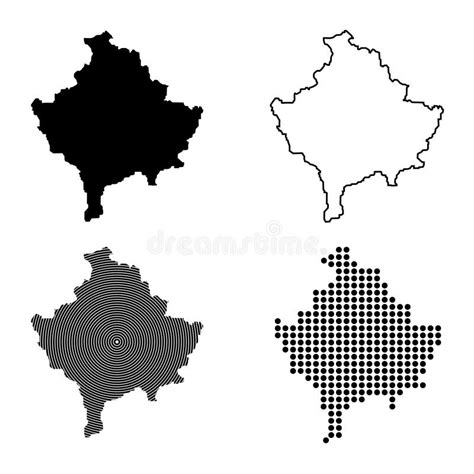 Kosovo Map Icon Stock Vector Illustration Of Location 360232149