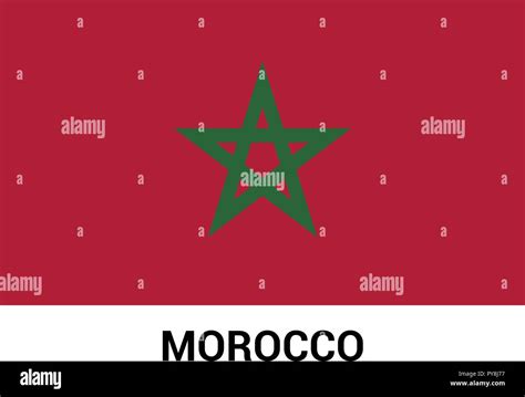 Morocco flag design vector Stock Vector Image & Art - Alamy