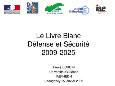 Ppt Le Livre Blanc D Fense Et S Curit Powerpoint