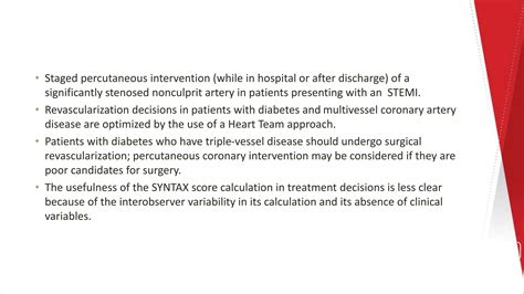 Recent Guidelines For Coronary Artery Disease Revascularization Pptx