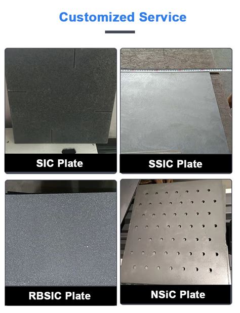 Refractory Black Sic Ceramic Kiln Support Plate Silicon Carbide Plate