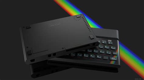 Black And Gray Dvd Player Zx Spectrum Computer Vintage 3d Hd