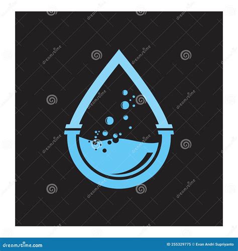 Water Drop Illustration Logo Vector Design Stock Vector Illustration