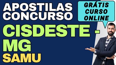 Baixar Apostilas Concurso Samu Mg Cisdeste Gr Tis Curso Online Youtube