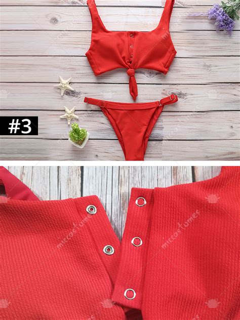 Sexy Cute Two Piece Bikini Set Woman Bow Twisted Button Adjusted Character Printed Swimsuit