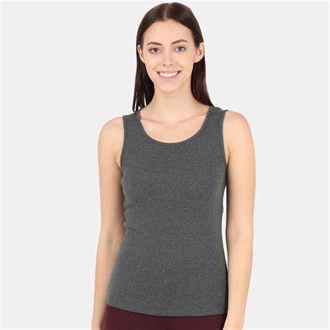 Jockey A113 Womens Super Combed Cotton Rib Slim Fit Solid Tank Top