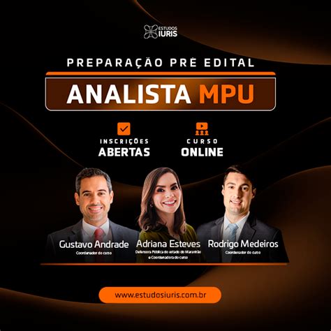 Prepara O Pr Edital Analista Minist Rio P Blico Da Uni O Mpu