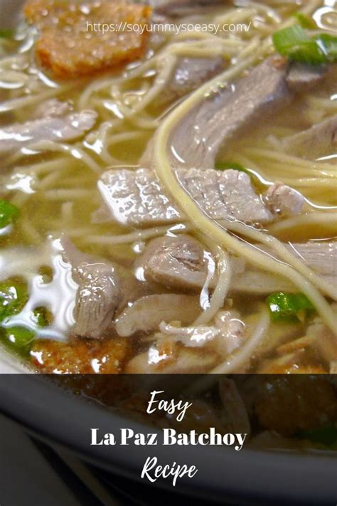 Easy La Paz Batchoy Recipe