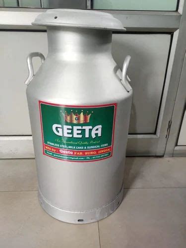 Geeta Fab 50 Liter Aluminium Milk Can At Rs 3400 In Jagadhri ID