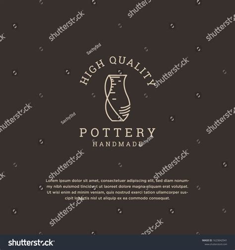 Pottery Logo Design Template Vector Illustration Stock Vector (Royalty Free) 1623842941 ...