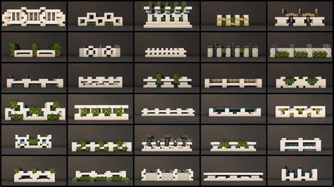 30 Minecraft Quartz Wall And Fence Design Ideas For Your Modern House