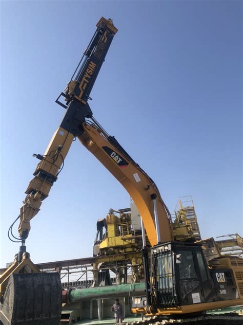 Long Arm For Excavator Long Reach Excavator Booms Km Clamshell