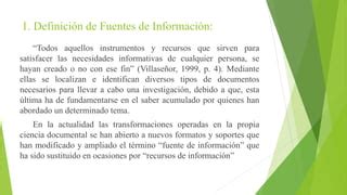 Tema 5 Fuentes De Informacion PPT