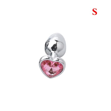 3pc Set Anal Butt Plug For Beginners Heart Metal Anal Plugs Women Sex Toy Pink Ebay