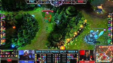 Eu Lcs Week Fnatic Vs Roccat Spring Split Season Eu Lcs Fnc