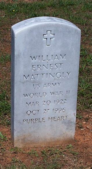 William Ernest Mattingly 1922 1996 Find A Grave Memorial