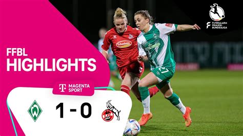 Sv Werder Bremen 1 Fc Köln Highlights Flyeralarm Frauen Bundesliga 2223 Youtube