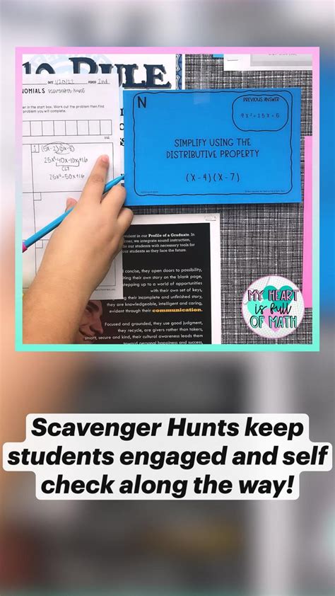 Scavenger Hunts Keep Students Engaged And Self Check Along The Way