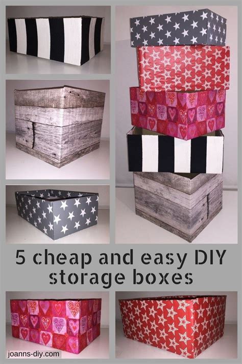 5 Cheap And Easy Diy Storage Boxes Diy Storage Boxes Diy Storage