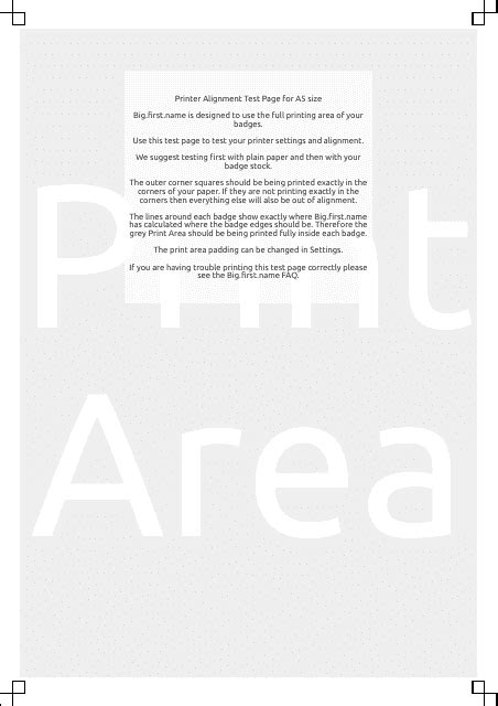 A5 Printer Alignment Test Page Download Printable PDF | Templateroller