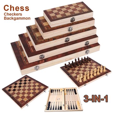 Jeu D Checs En Bois En Pour Enfants Dames Backgammon Chiquier