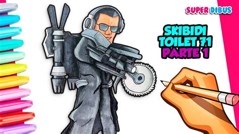 Como Dibujar El TOILET MUTANTE MEJORADO CON SIERRA Skibidi Toilet