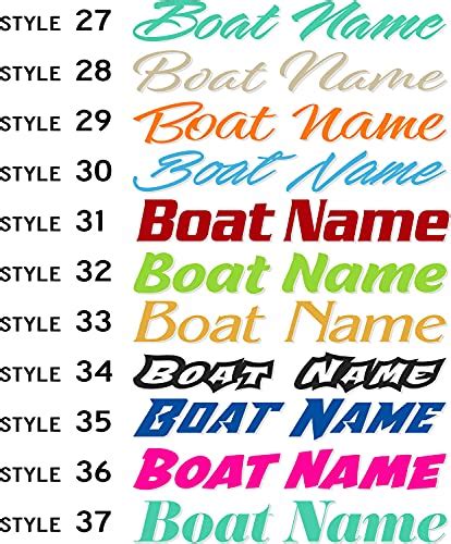 Top 10 Best Boat Name Decals - Spicer Castle