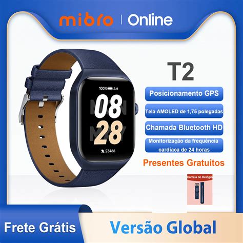 Mibro T Smartwatch Gps Posicionamento Inch Amoled Hd Tela Metal